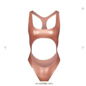 🔥 NWT SKIMS METALLIC CUT-OUT MONOKINI